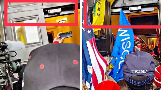 Insider opened magnetic doors on Jan. 6