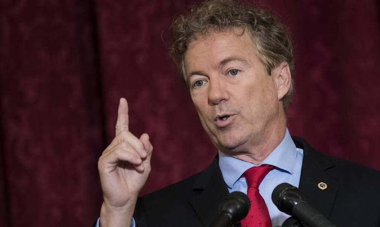 Senator Rand Paul urges American truckers to rise up against the 'New World Order' like their Canadian counterparts