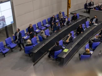 Zelensky addressing german parliament