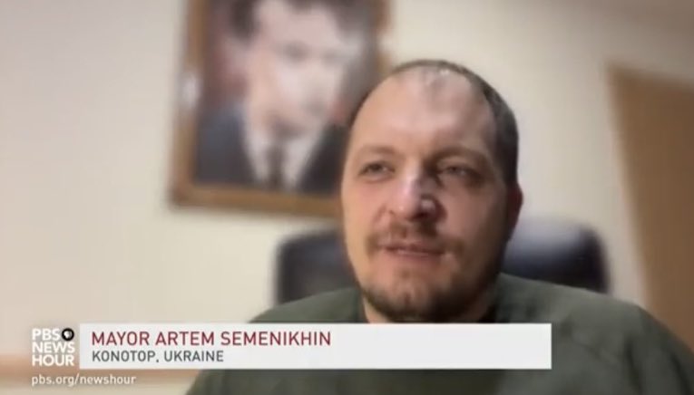 PBS caught promoting neo-nazi Ukraine mayor while blurring image of Hitler associate behind him