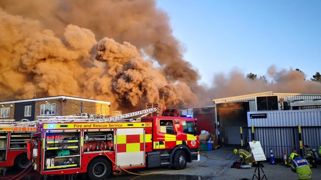 fire at sausage factory