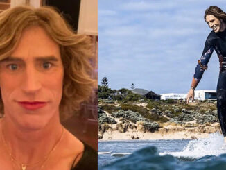 Biological man wins women's surfing competition