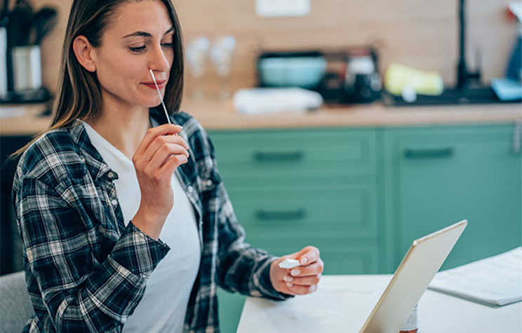 COVID testing kits sending data to CDC and Biden admin