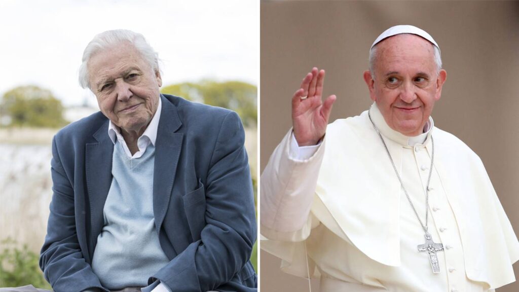 Pope Francis David Attenborogh