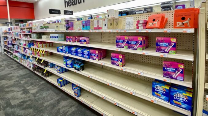 TAMPON SHORTAGE