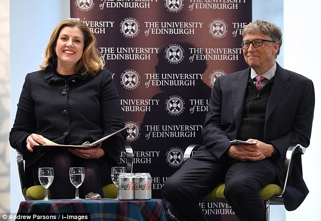 Bill Gates Penny Mordaunt.