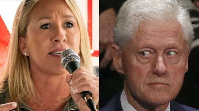 MTG calls for investigation into elite pedophile ring involving the Clintons and Epstein