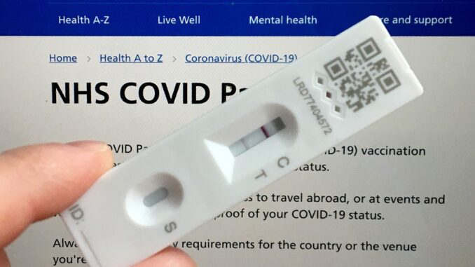 NHS covid test