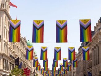 rainbow flags