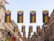 rainbow flags