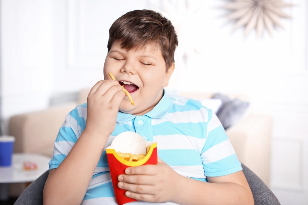 fat and unhealthy child