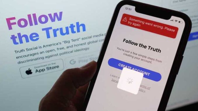 Google bans Trump's Truth Social app