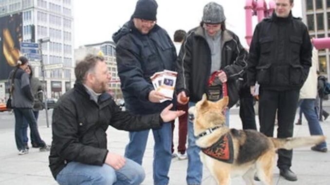 German zoophiles have taken to the streets in protest against laws that forbid sex with animals. According to the protesters, German citizens should have the right to engage in sexual relationships with animals including pet dogs.