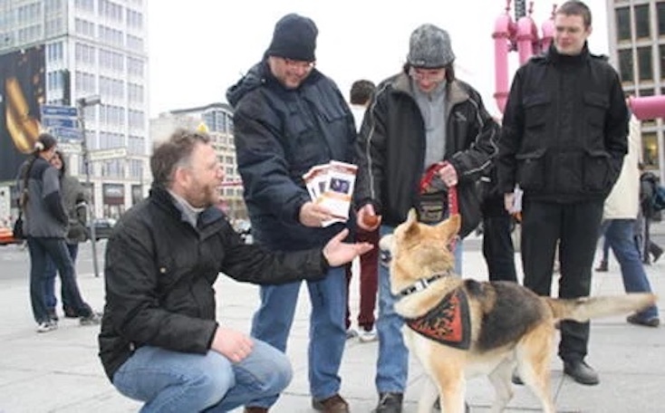 German zoophiles have taken to the streets in protest against laws that forbid sex with animals. According to the protesters, German citizens should have the right to engage in sexual relationships with animals including pet dogs.