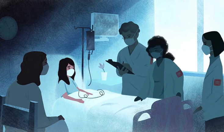 NY hospital runs myocarditis in kid awareness commercial