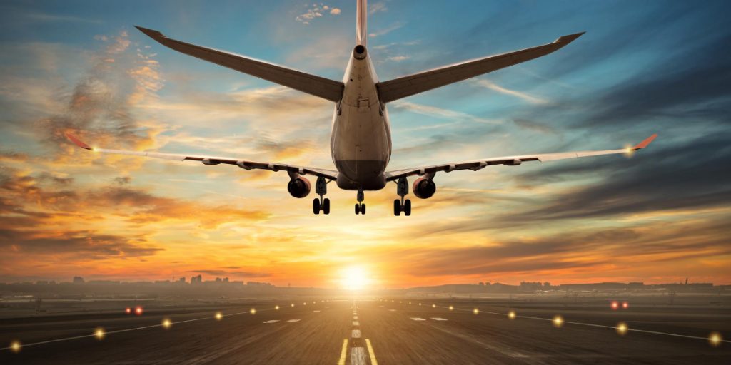 airport runway plane