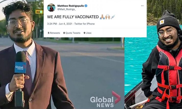 Fully jabbed TV reporter dies suddenly - doctors baffled