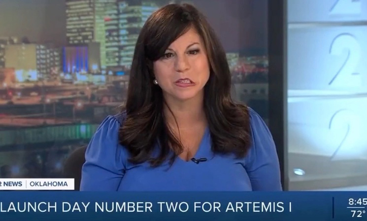 Jabbed news anchor suffers stroke on air