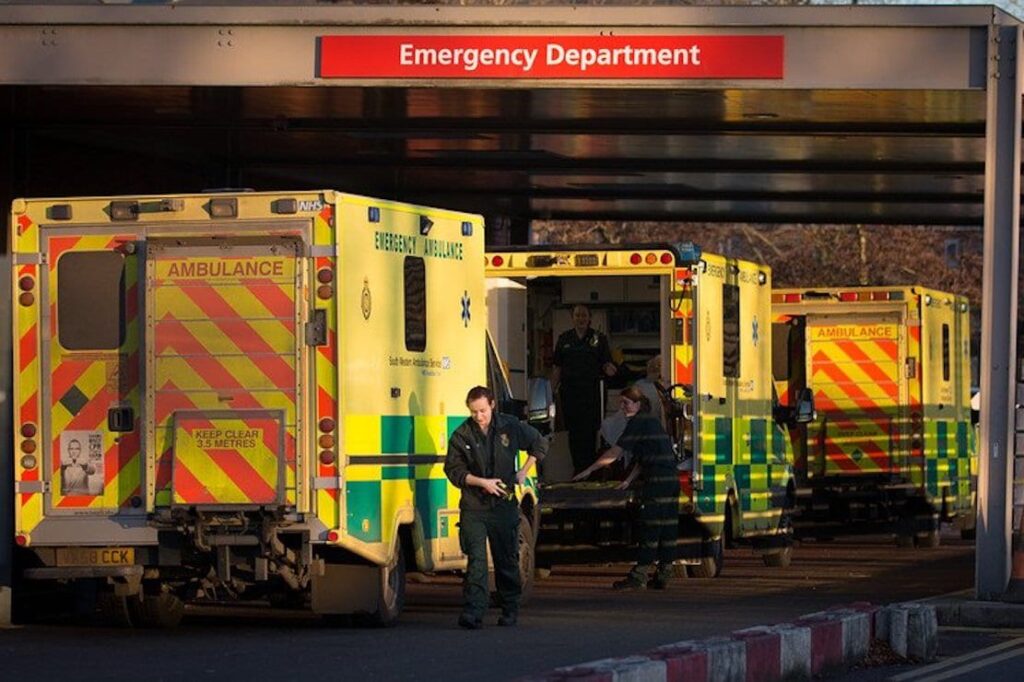 NHS ambulances
