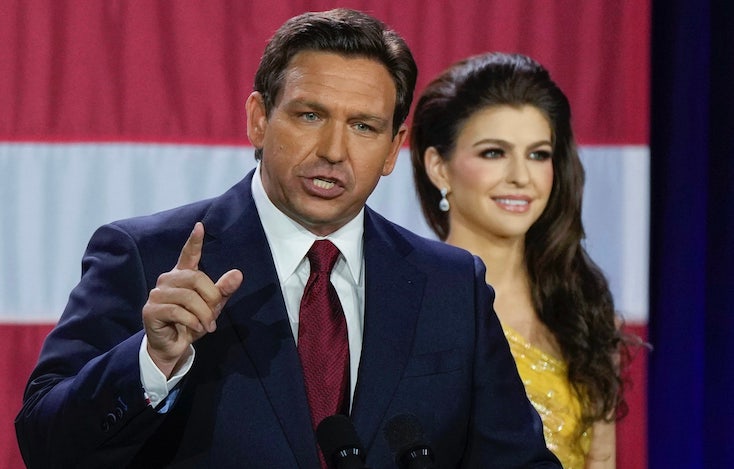Ron DeSantis vows never to surrender to the New World Order following Florida win
