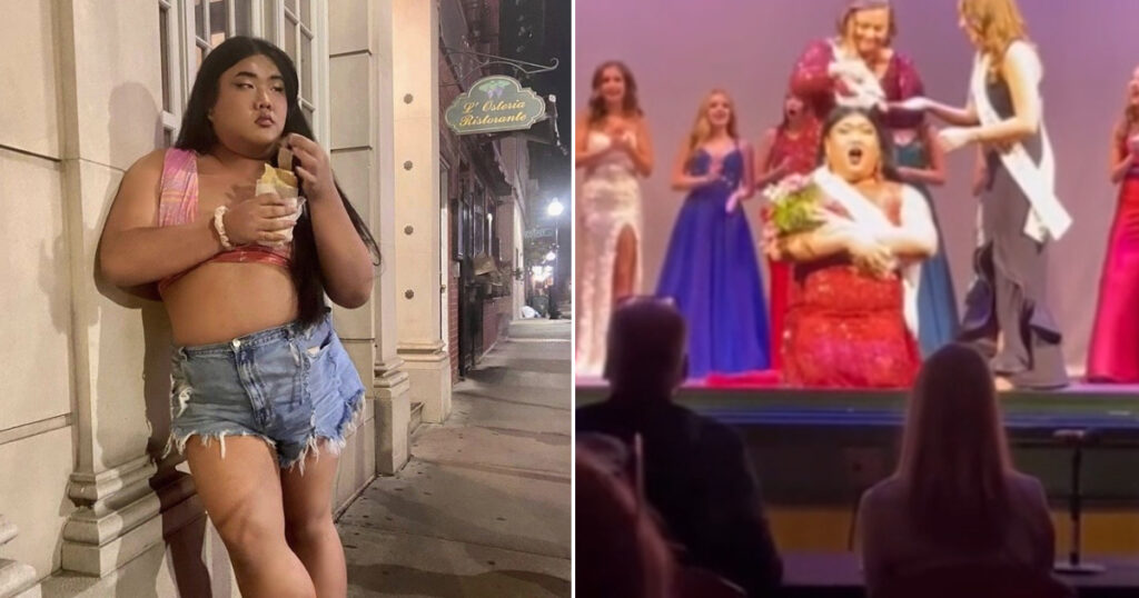 Obese man wins Miss America pageant