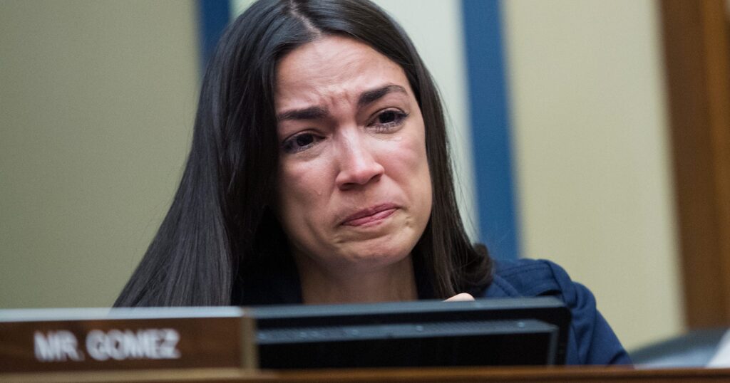 AOC crying