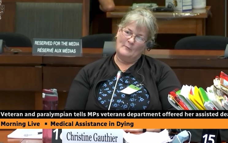 A disabled veteran in Canada has revealed that the Trudeau regime pressured her to be euthanized because she didn't have enough money to afford a wheelchair lift in her home.