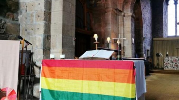 pride flag church