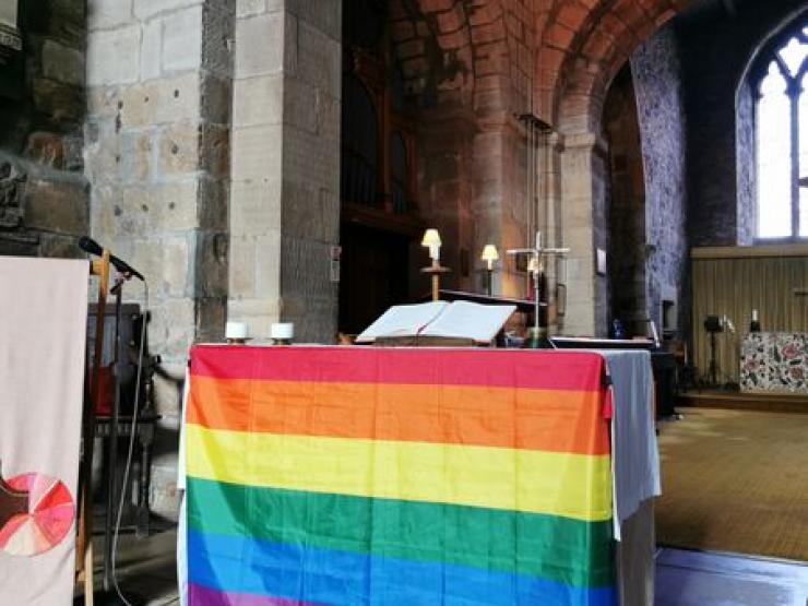 pride flag church