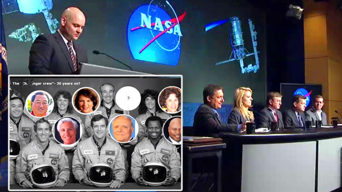 The seven NASA astronauts supposedly killed in the 1986 Challenger disaster did not die in the explosion and are quietly living out their lives in the U.S., with many of them “hiding in plain sight”, using their same names and working at high-levels in the same fields they worked in before the disaster, according to explosive evidence uncovered by investigators.