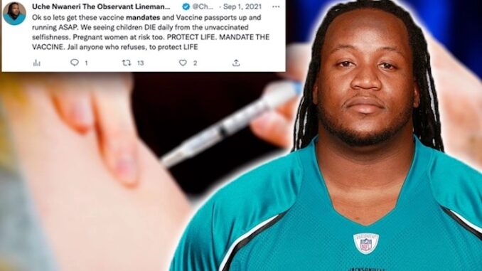 Pro-vaccination NFL player Uchechukwu Nwaneri drops dead after suffering massive heart attack