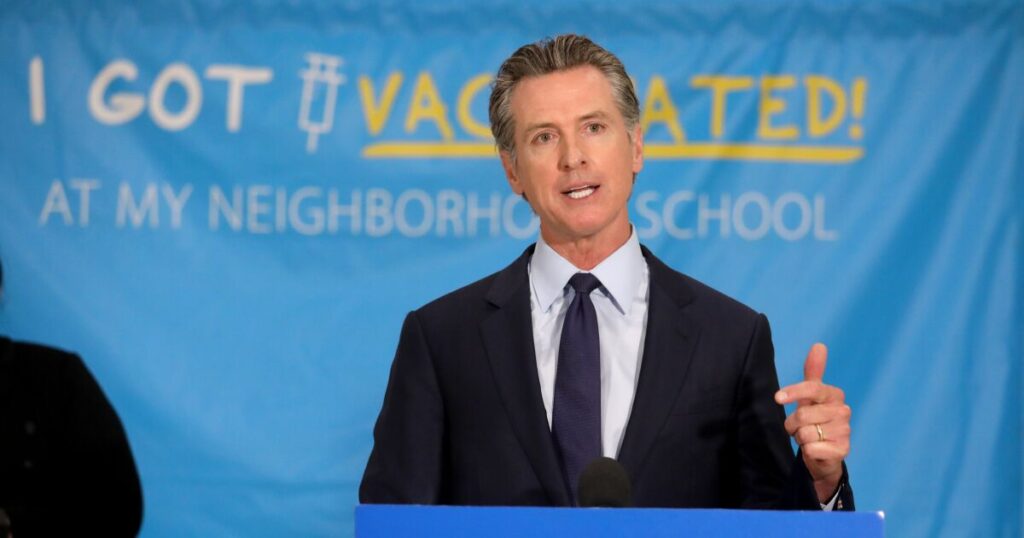 California gov. vaccine mandate
