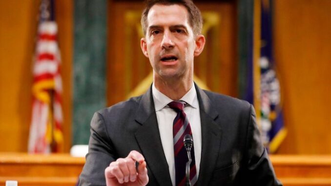 Sen. Tom Cotton says Biden is working for the Chinese government