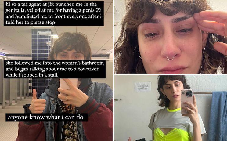 Transgender activist left sobbing after TSA agent accidentally touches his balls