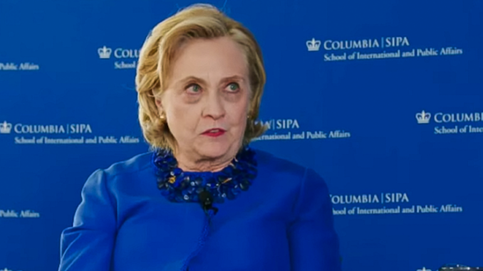 Hillary Clinton says it's time to end free speech in America