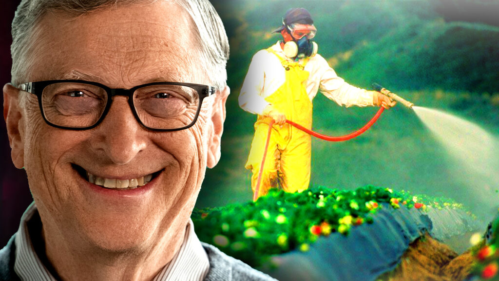 Gates has been exposed pumping millions of dollars into a plan to coat all fruit and vegetables with an invisible product that can't be removed no matter how hard you scrub it.