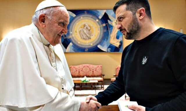 Pope and Zelensky