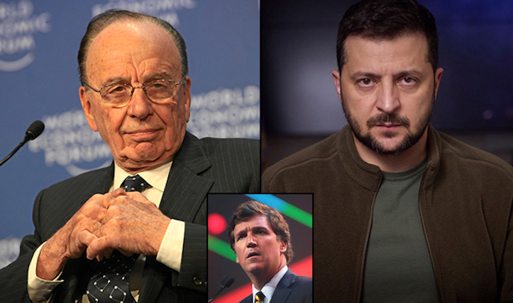 Zelensky ordered Rupert Murdoch to fire Tucker Carlson weeks before firing