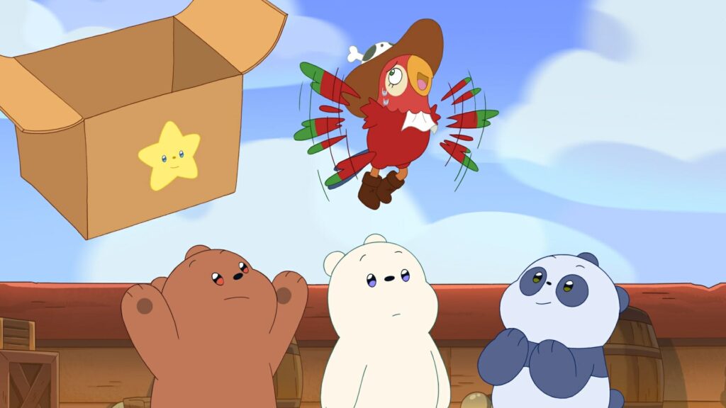 Kids cartoon with non binary characters