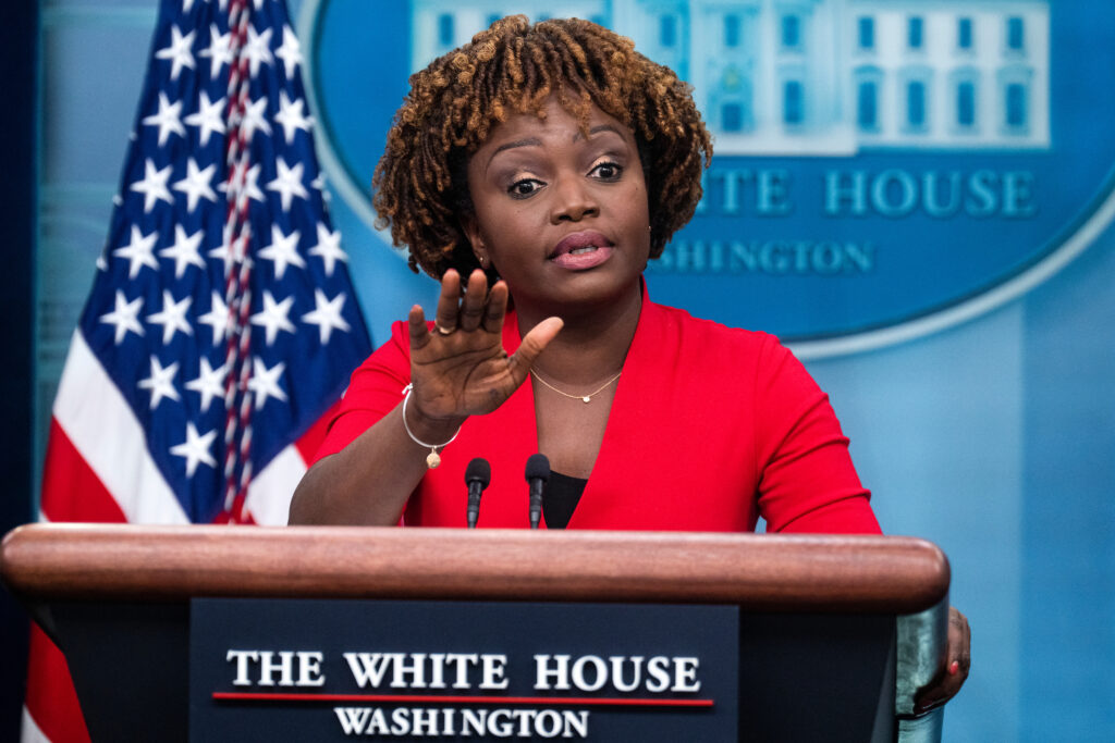 WH press sec Karine Jean-Pierre