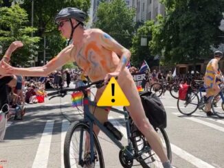 naked cyclists