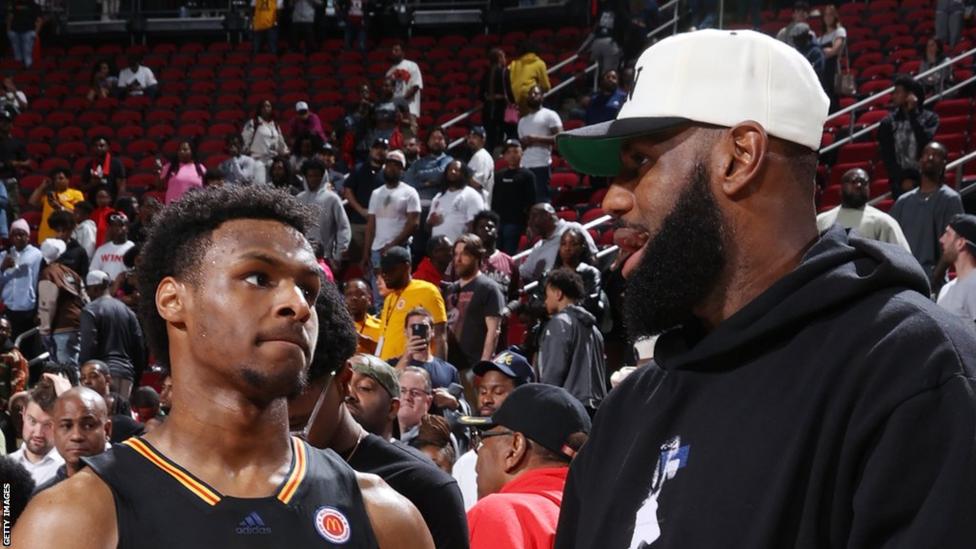 LeBron James and son Bronny