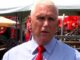 Mike Pence trembles with fear as crowd call him a 'traitor' to his face