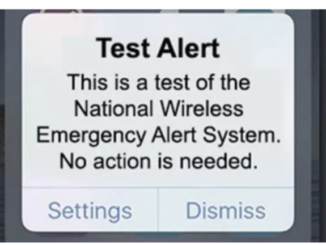 emergency test alert