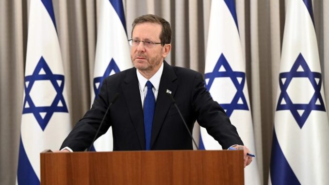 Israeli president Isaac Herzog