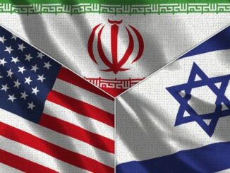US IRAN AND ISRAEL FLAGS