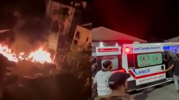 Video shows Israel bombing their own hospital