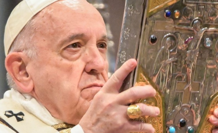 Pope Francis declares that climate change poses a bigger threat to humanity than Satan.