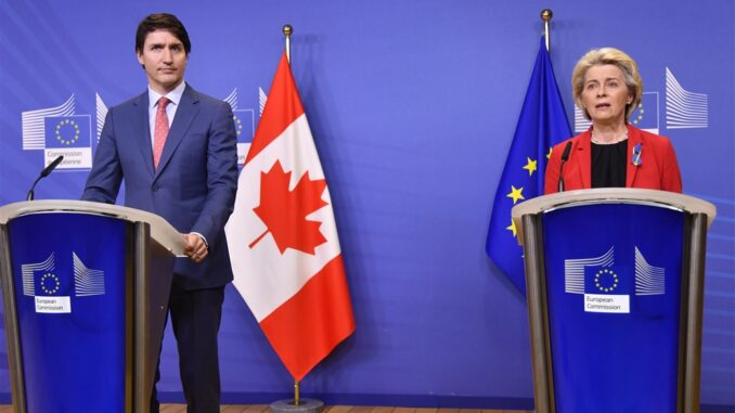 Trudeau and Von der Leyen