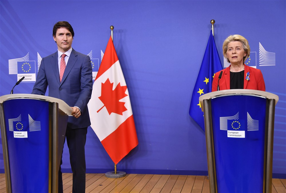 Trudeau and Von der Leyen